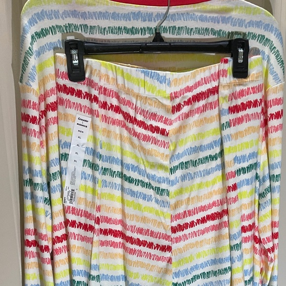 Crayola Pajama Set Men's  Size XL  Striped 2-Piece - Picture 4 of 16